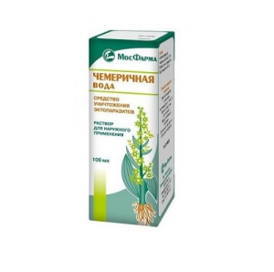 Купить: Чемеричная вода 100 мл 1 шт раствор для наружного применения