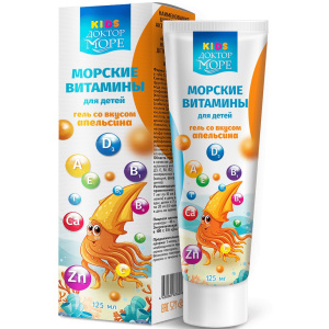 Купить: Доктор Море морские витамины 125 г гель для детей со вкусом апельсина