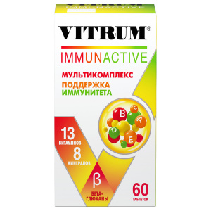 Купить: Витрум Иммунактив 60 шт таблетки покрытые оболочкой