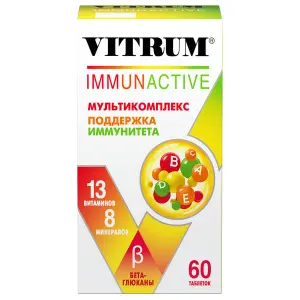 Купить Витрум Иммунактив 60 шт таблетки покрытые оболочкой