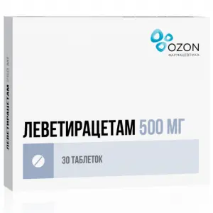 Купить Леветирацетам 500 мг 30 шт таблетки покрытые пленочной оболочкой