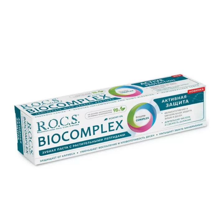 Купить Rocs BioComplex 94 г паста зубная активная защита
