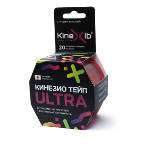 Купить: Кинезио тейп Kinexib Ultra 5 см х 5 м бинт адгезивный красный