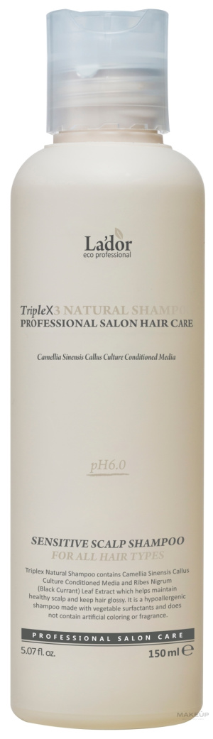 Купить: Lador Triplex Natural Shampoo 150 мл шампунь с натуральными ингредиентами