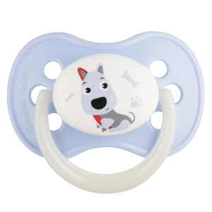 Купить: Canpol babies animals 1 шт соска-пустышка латексная 6-18 мес цвет голубой