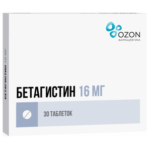 Купить: Бетагистин-Озон 16 мг 30 шт таблетки