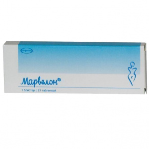 Купить: Марвелон 150 мкг + 30 мкг 21 шт таблетки