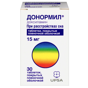 Купить: Донормил 15 мг 30 шт таблетки покрытые пленочной оболочкой