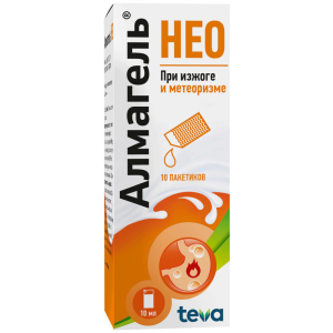 Купить: Алмагель Нео 10 мл 10 шт суспензия для внутреннего применения пакеты