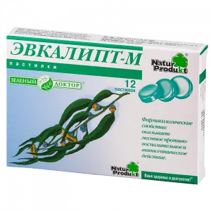 Купить Эвкалипт Натур Продукт пастилки д/рассас №12