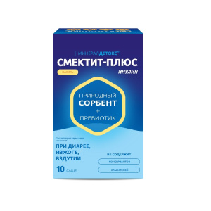 Купить: Минерал Детокс Смектит-плюс Инулин 10 шт порошок для приема внутрь саше ваниль