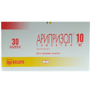 Купить: Арипризол 10 мг 30 шт таблетки