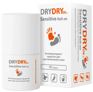 Купить: Dry Dry De Sensitive Roll-on 50 мл дезодорант-ролик средство для чувствительной кожи