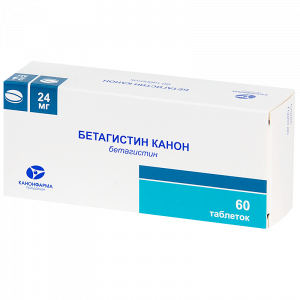 Купить: Бетагистин-Канон 24 мг 60 шт таблетки
