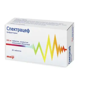 Купить Спектрацеф 200 мг 20 шт таблетки