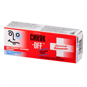 Купить: Доктор Биокон Синяк-OFF 30 мл гель без тонирующего эффекта