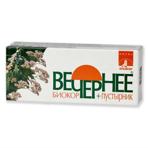 Купить: Вечернее+Пустырник Биокор 60 шт драже