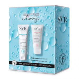 Купить: SVR Hydraliane Legere набор подарочный 40 мл крем легкий + Topialyse 50 мл крем для рук