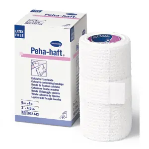 Купить Peha-Haft 4 м х 8 см бинт эластичный когезивный без латекса белый