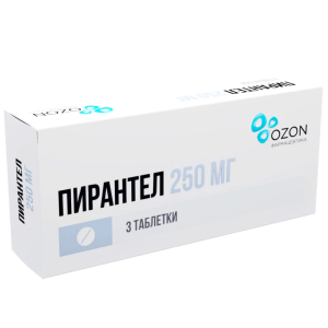 Купить: Пирантел 250 мг 3 шт таблетки
