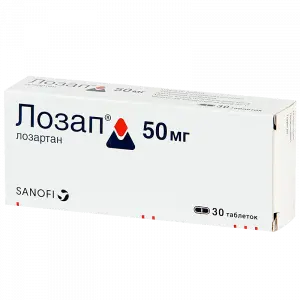 Купить Лозап 50 мг 30 шт таблетки покрытые пленочной оболочкой