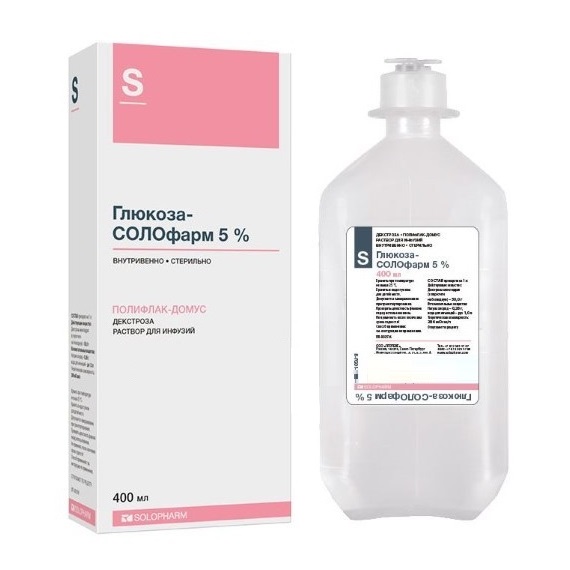 Купить Глюкоза 5 % 400 мл раствор для инфузий