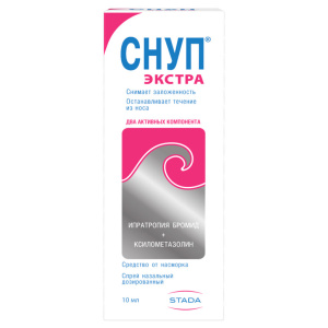 Купить: Снуп Экстра 84 мкг + 70 м 10 мл 60 доз спрей назальный дозированный