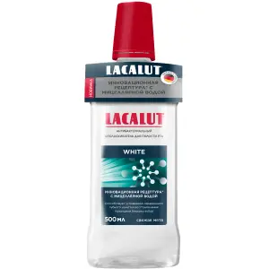 Купить Lacalut White 500 мл ополаскиватель для полости рта антибактериальный