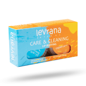 Купить: Levrana Care & Cleaning набор 10 мл скраб янтарный + 10 мл масло для губ кокосовое органическое