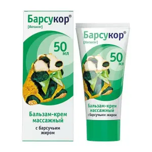Купить Барсукор 50 мл крем-бальзам массажный детский с барсучим жиром