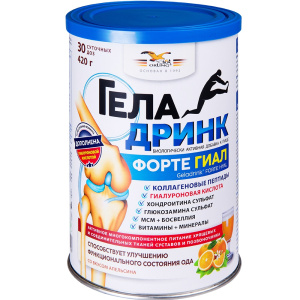 Купить: Геладринк Форте Гиал 420 г апельсин