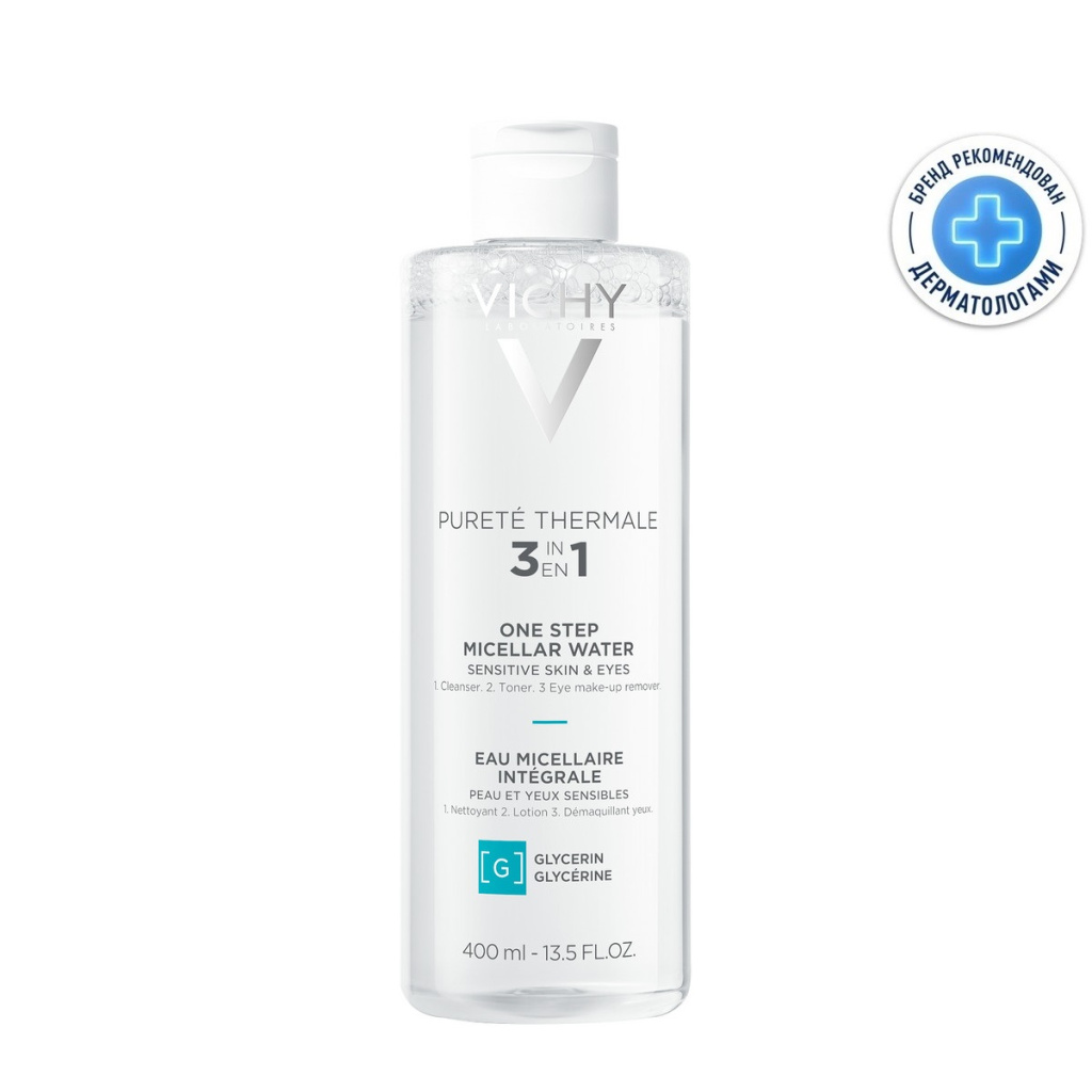 Купить Vichy Purete Thermale 400 мл вода мицеллярная с минералами для чувствительной кожи