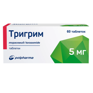 Купить: Тригрим 5 мг 60 шт таблетки