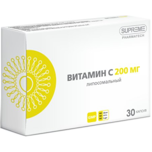 Купить: Supreme Pharmatech Витамин С липосомальный 30 шт капсулы 