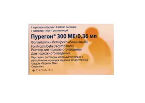 Купить Пурегон 300МЕ/0,36 мл 1 шт раствор для инъекций