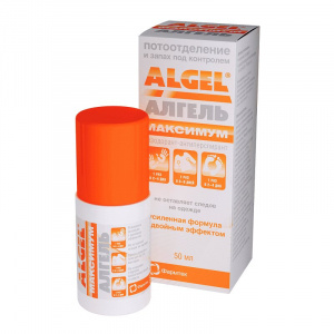 Купить: Алгель максимум 50 мл дезодорант-антиперспирант
