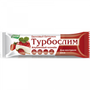 Купить: Турбослим 50 г батончик клубничный чизкейк