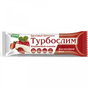 Купить Турбослим 50 г батончик клубничный чизкейк