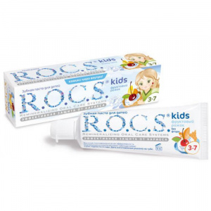 Купить: Rocs Kids 45 г паста зубная для детей фруктовый рожок 3+