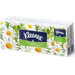Купить: Kleenex 10 х 10 платки носовые бумажные ромашка