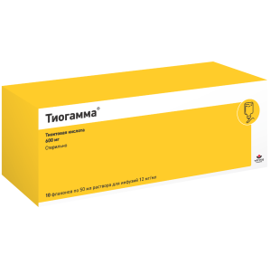 Купить: Тиогамма 1,2 % 50 мл 10 шт раствор для инфузий флакон