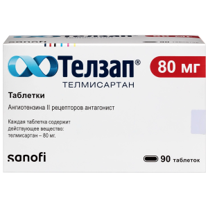 Купить: Телзап 80 мг 90 шт таблетки