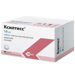 Купить Ксилтесс 15 мг 98 шт таблетки покрытые пленочной оболочкой