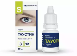 Купить: Таустин 4 % 10 мл капли глазные тюбик-капельница