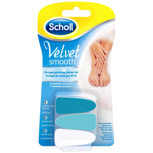 Купить: Scholl Velvet Smooth 3 шт сменные насадки для электрической пилки для ногтей