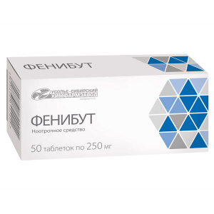 Купить: Фенибут 250 мг 50 шт таблетки