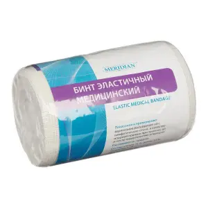 Купить Меридиан бинт 10 см × 3 м эластичный средней растяжимости