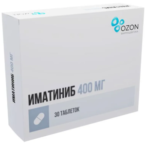 Купить: Иматиниб 400 мг 30 шт таблетки покрытые пленочной оболочкой