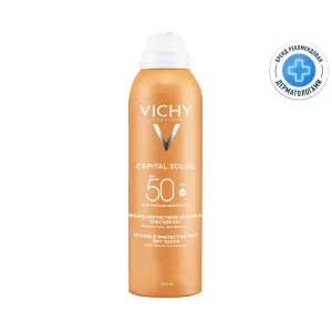 Купить Vichy Capital Soleil SPF 50+ 200 мл спрей-вуаль увлажняющий