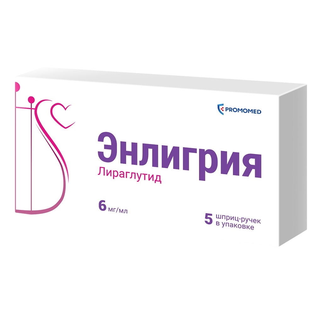Купить Энлигрия 6 мг/мл 3 мл 5 шт раствор для подкожного введения шприц-ручки
